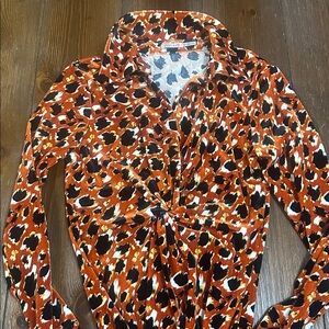 Esqualo Velour Leopard Print Dress